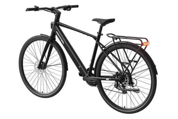 Phantom Black FLINT | Lightweight City Electric Bike for Urban Commuters | Mokwheel