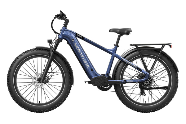 Steel Blue Basalt| Long Range Electric Mountain Bike for Adults| Mokwheel Ebikes