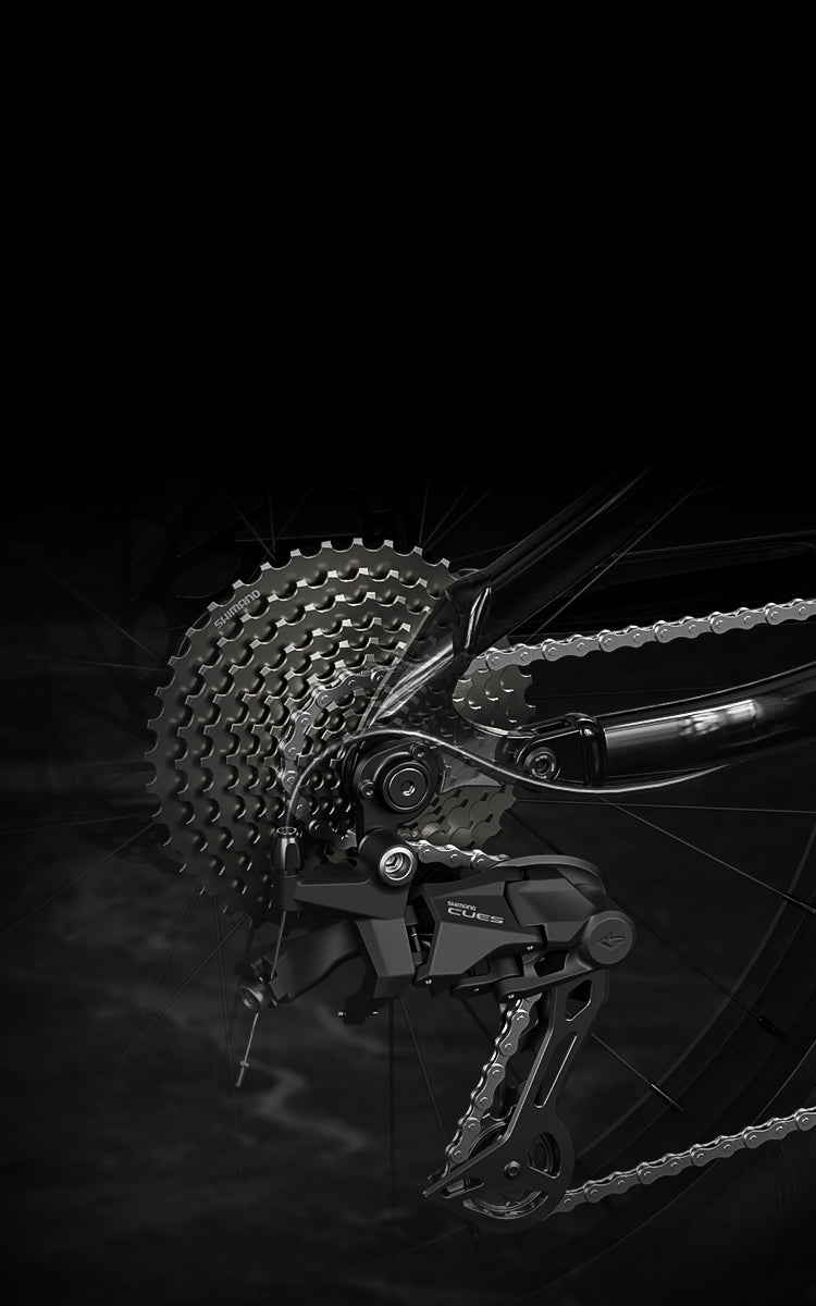 Shimano 10-speed gear system providing quiet, smooth, and efficient shifting for a better riding experience