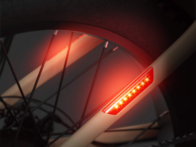 Mokwheel ebike with integrated brake light for enhanced safety and visibility during braking