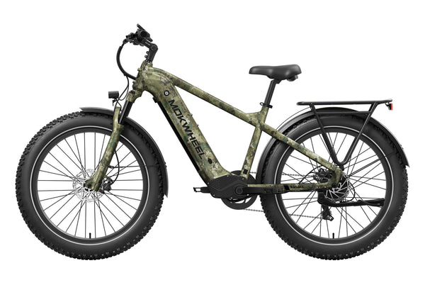 Jungle Camo Basalt| Long Range Electric Mountain Bike for Adults| Mokwheel Ebikes