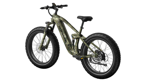 Obsidian Jungle Camo – Full-Suspension Hunting E-Bike for Rough Terrain