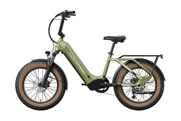 Olive Green Scoria| Best 20 Inch Electric Bike For All Heights| Mokwheel