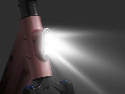 Flint ST Pro ultra-light step-through e-bike with frame-integrated headlight for safe city rides