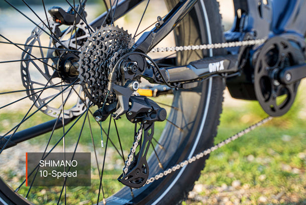 SHIMANO 10-speed gear system for reliable and flexible riding