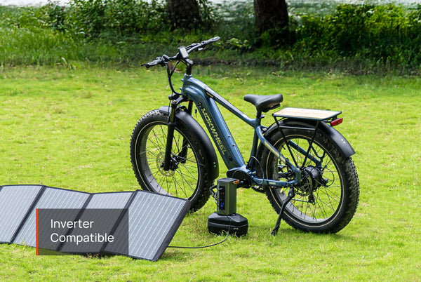 Connect the inverter to the electric bike for charging - Mokwheel Basalt Ebike