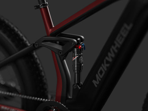 Pro 50mm Mid-Mounted Air Shock for Enhanced Comfort and Stability on Rugged Trails – Mokwheel Ebike