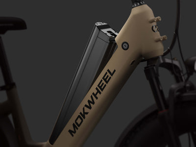 Mokwheel ebike with removable battery for easy charging and extended comfortable rides