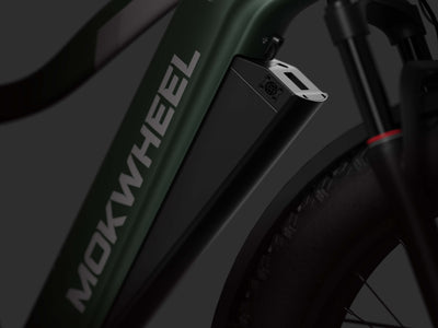 Mokwheel ebike with removable battery for easy charging and extended ride convenience