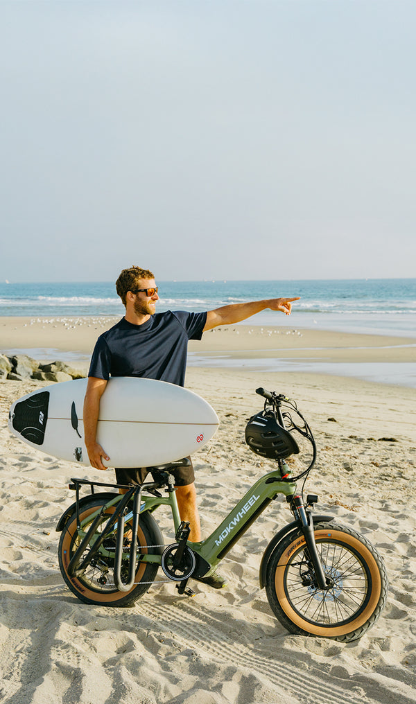 Fat Tire Beach Cruiser Electric Bike | Mokwheel