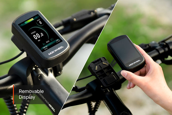Removable backlit LCD display Mokwheel Basalt ST 2.0 electric bike