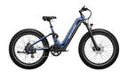 Blue and Grey Obsidian ST | Full Suspension Step Through Ebike | Mokwheel