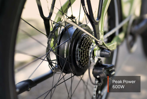 Mokwheel 600W Peak Power City Electric Bike | Effortless Commuting and Hill Climbing 
