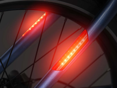 Integrated Brake Light - Auto-Illuminating Safety for Day & Night Visibility