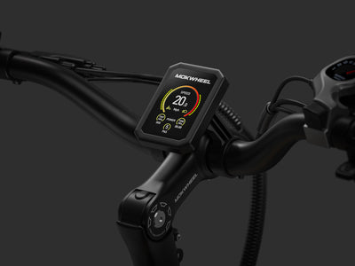 Mokwheel ebike with LED color display for clear, real-time ride data and control