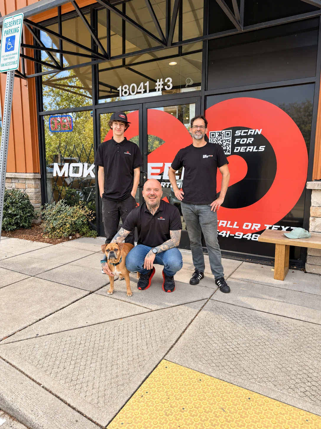 Tualatin store team outside the Mokwheel entrance.